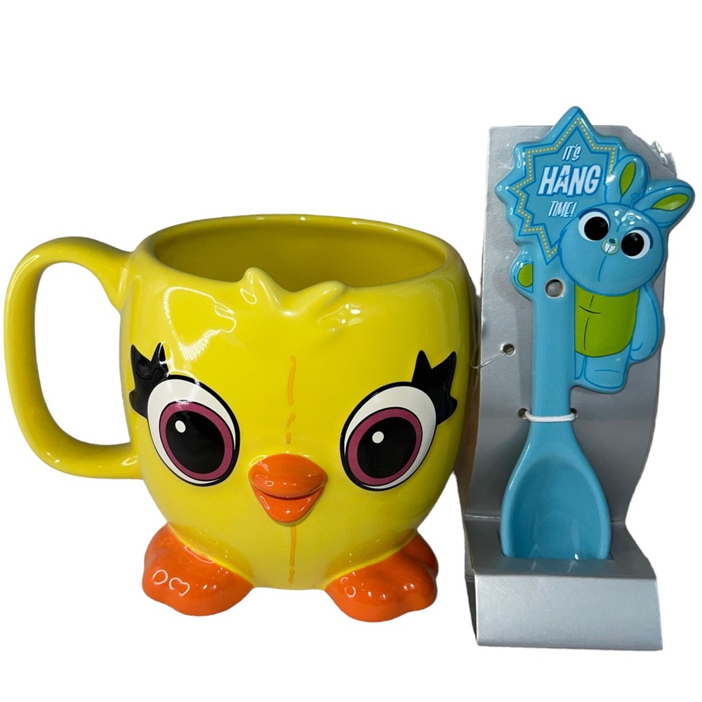 Ducky and Bunny Mug and Spoon Set